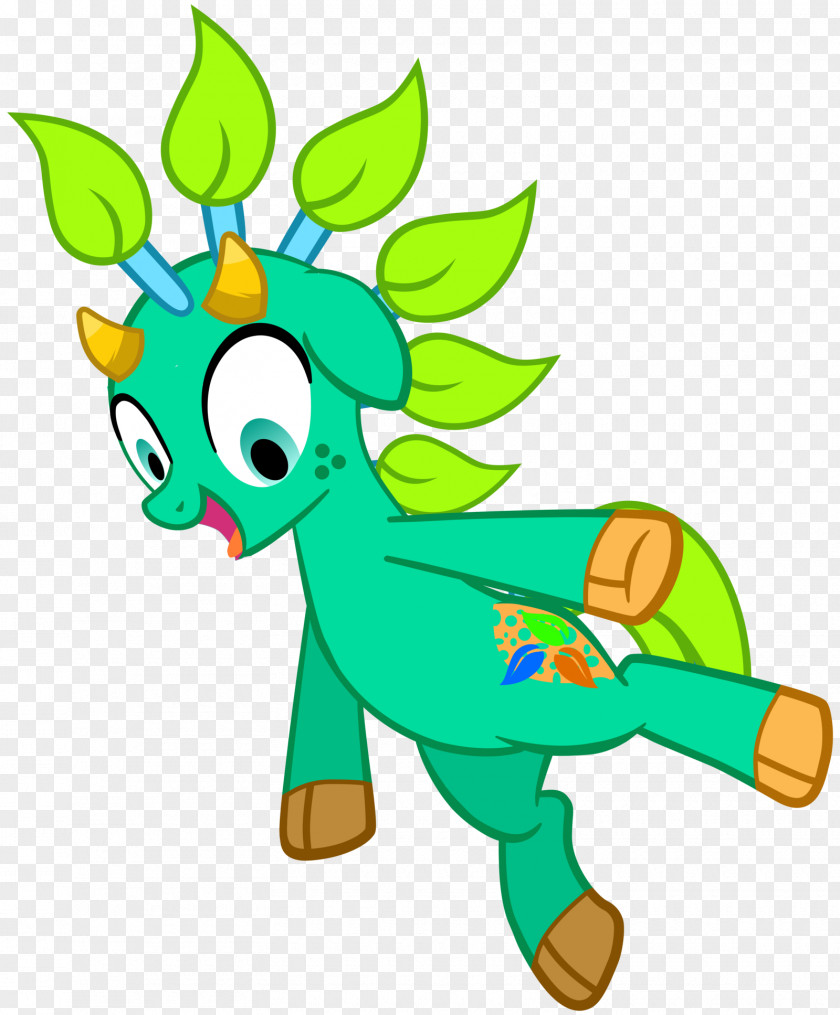 Horse Leaf Deer Character Clip Art PNG