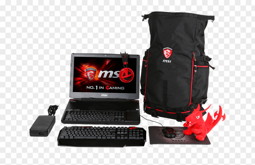 Laptop Computer MSI Backpack Electronics PNG
