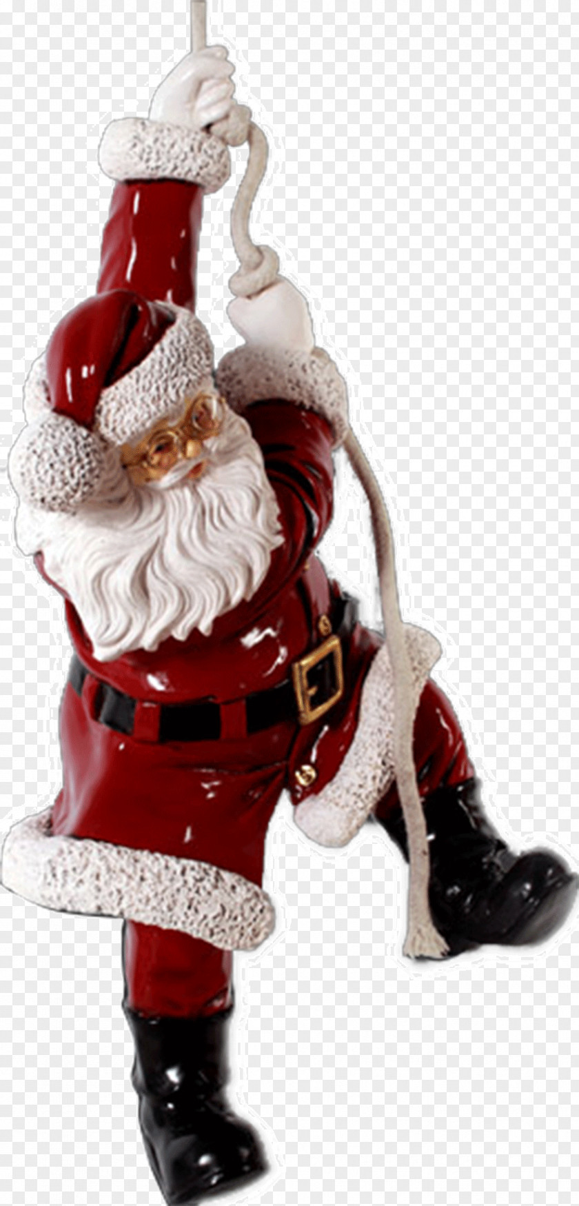 Santa Claus Candy Cane Christmas Ornament Decoration PNG