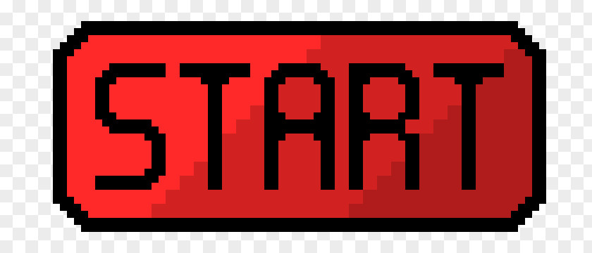 Start Button Pixel Art Clip PNG