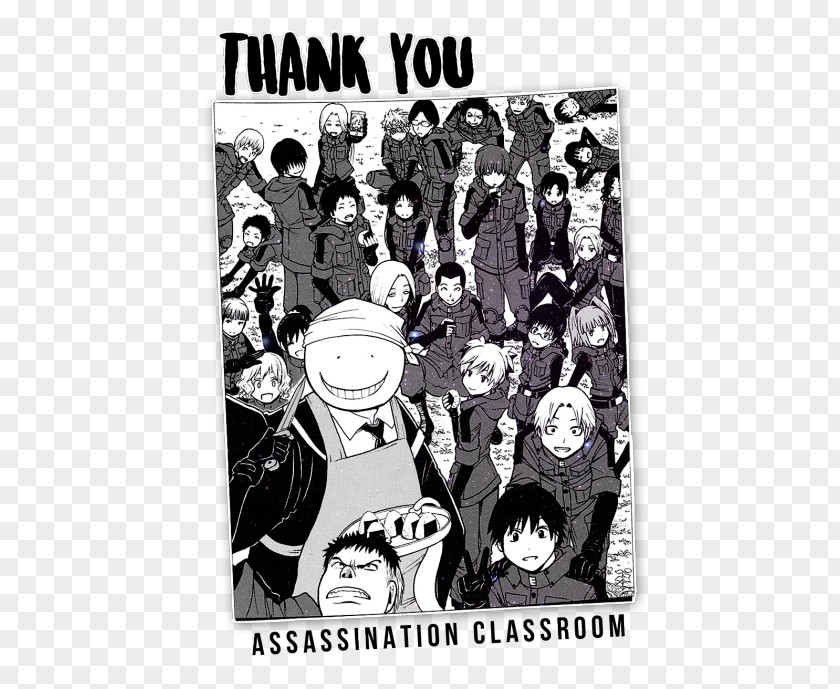 Assassination Classroom Black And White ALGO Human Behavior PNG