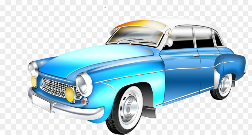 Car Sports Clip Art Classic Blue PNG