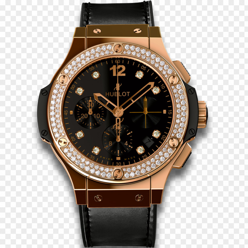 Watch Hublot Chronograph Gold Clock PNG