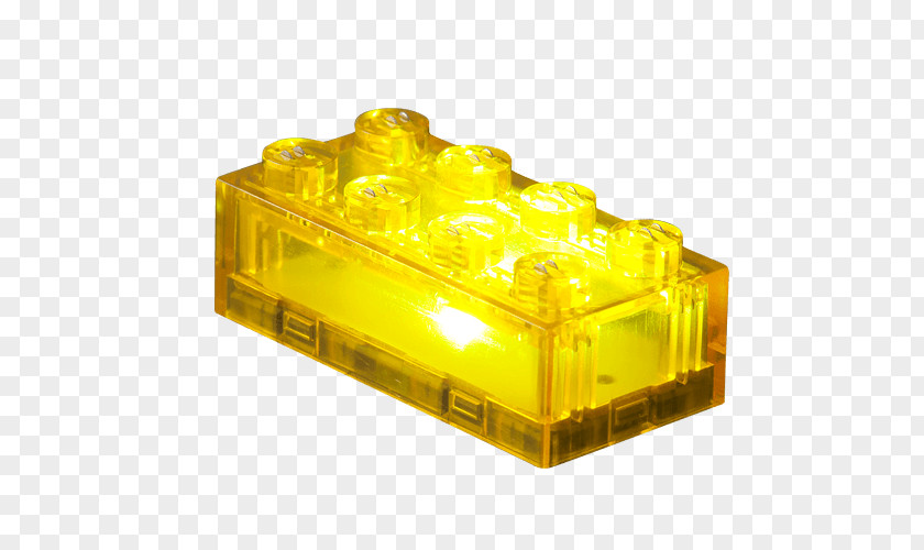 Yellow Lights LEGO Toy Brick LightStaxx Classic PNG