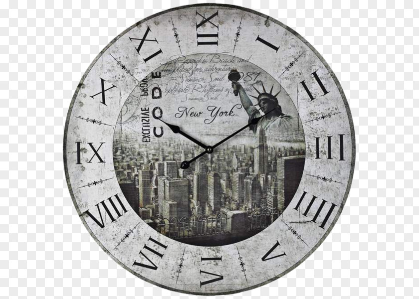 Liberty Clock New York City Lowell Circle Font PNG
