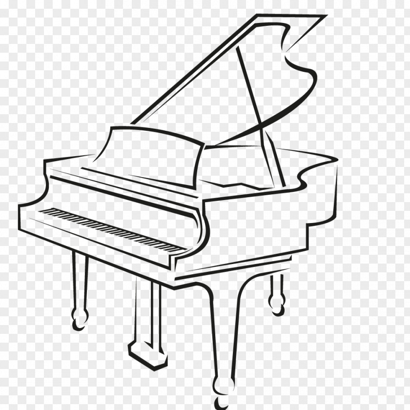 Piano Drawing Chord Musical Keyboard Image PNG