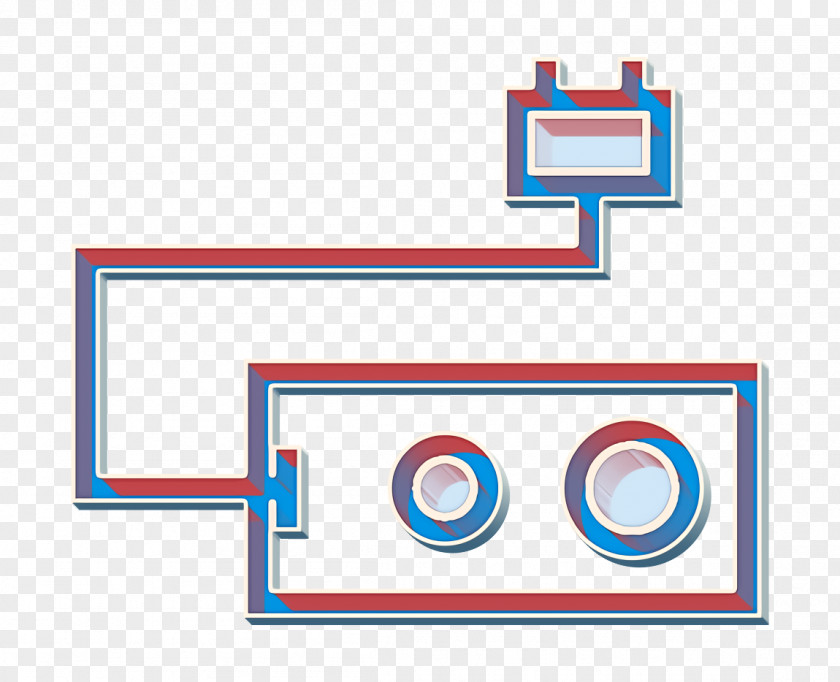 Diagram Rectangle Cable Icon Electric Electricplug PNG