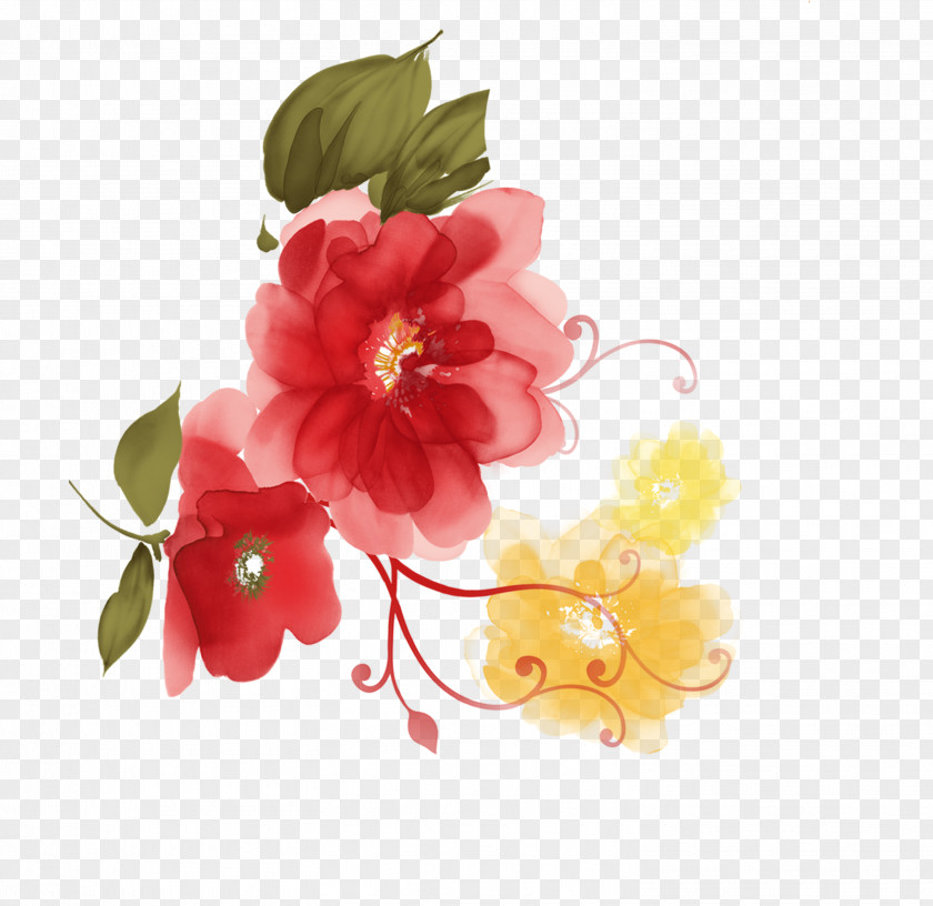 Floral Decoration Painting PNG