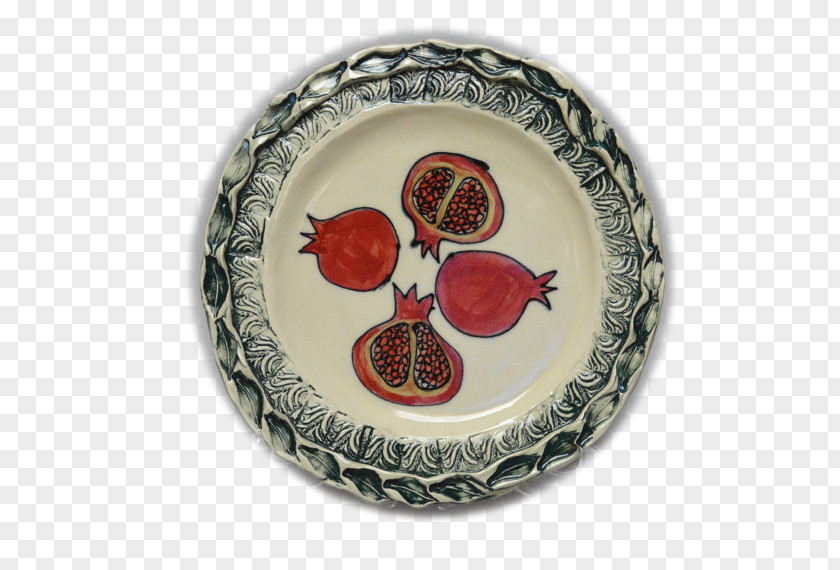 Pomegranate Tableware Platter Ceramic Plate Porcelain PNG