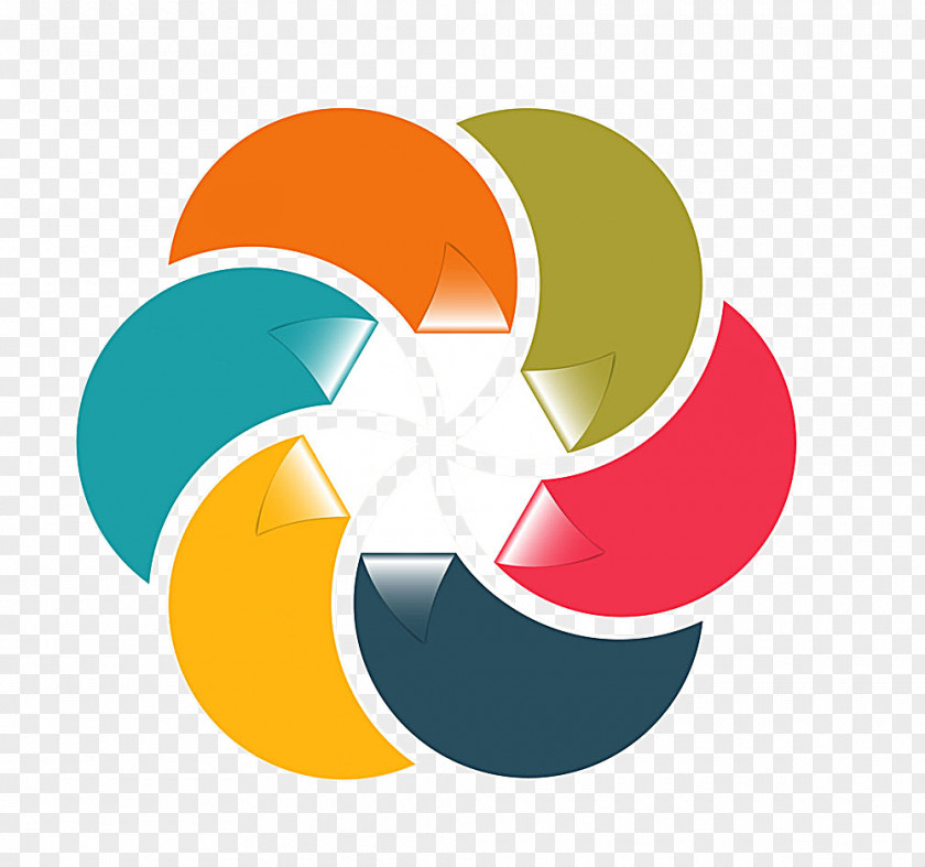 PPT Circle Crescent Decorative Pattern Clip Art PNG