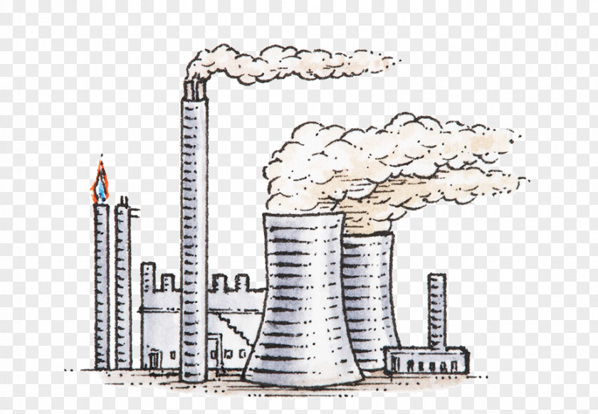 Coal Power Stations Oil Refinery Station Petroleum Illustration PNG
