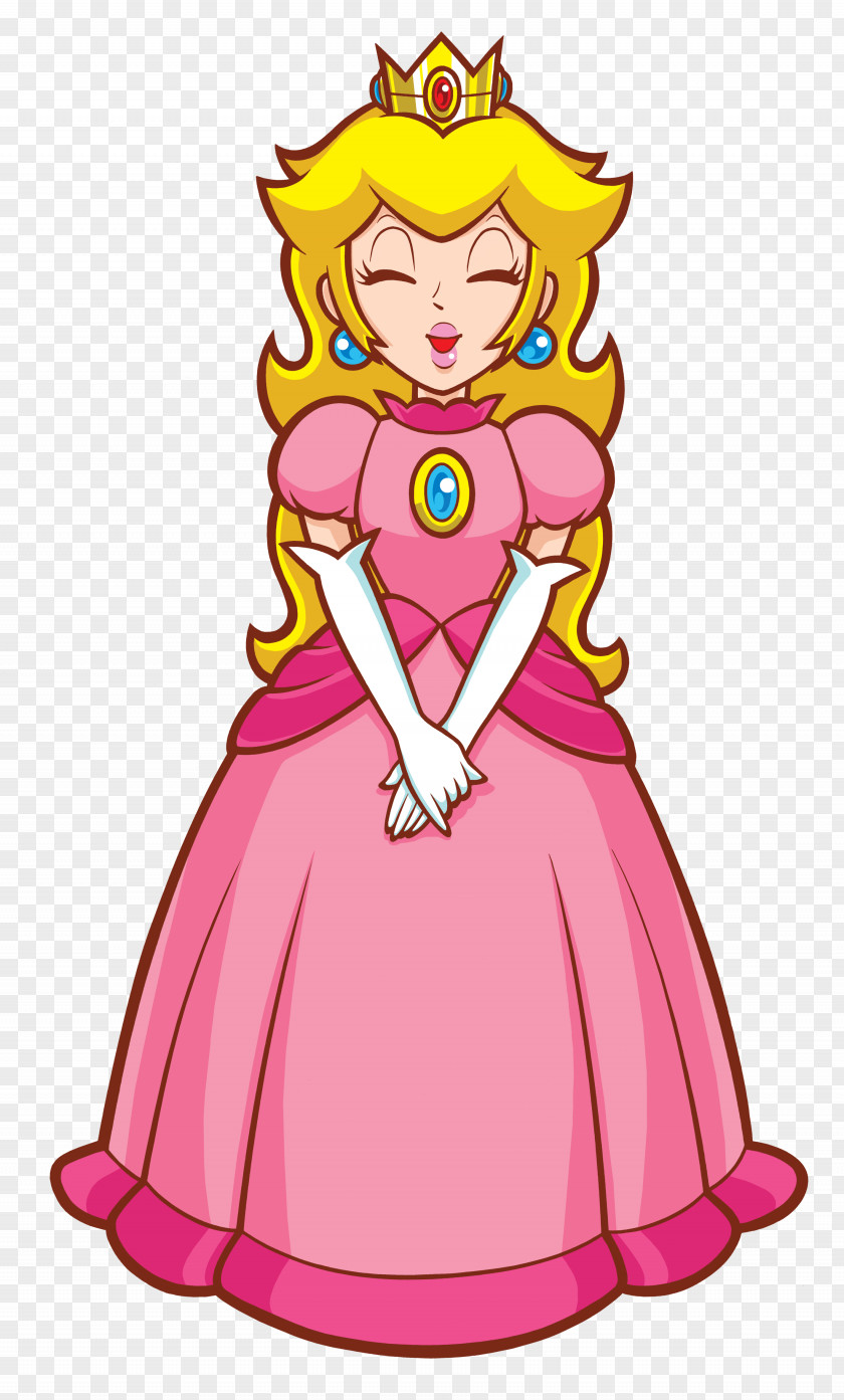 Peach Super Princess Mario Bros. Party 7 PNG