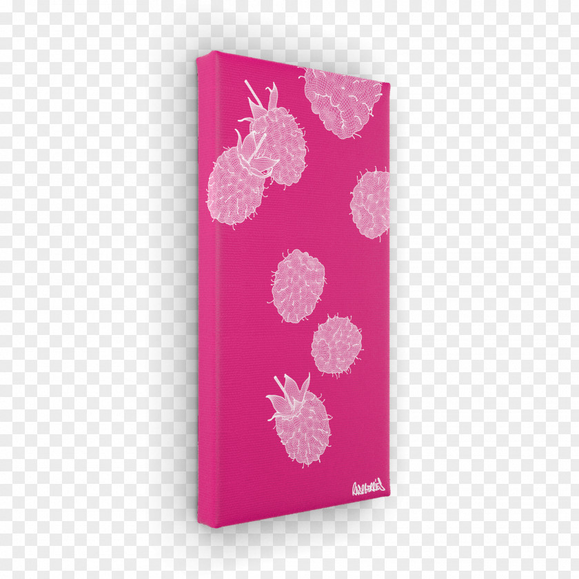 Watercolor Raspberry Pink M Rectangle PNG