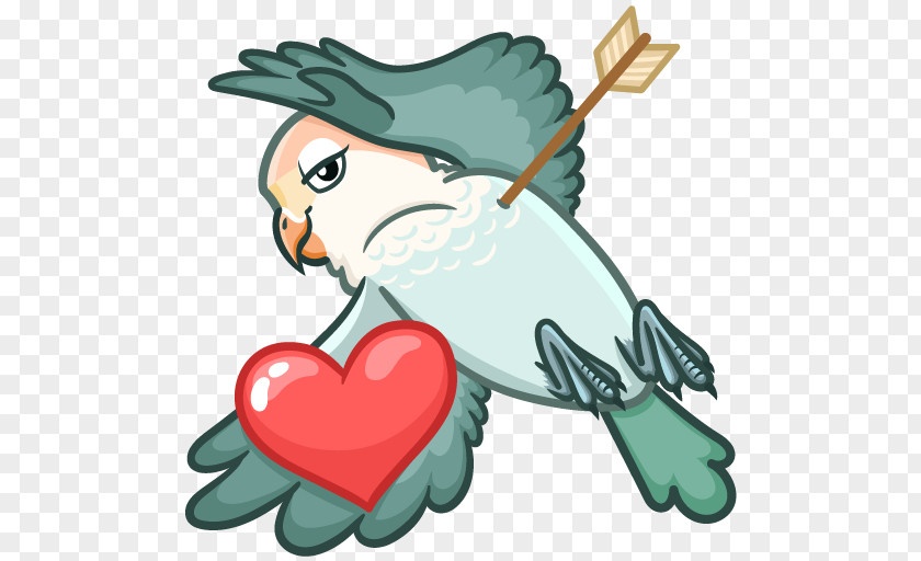 Bird Lovebird Sticker Telegram VKontakte PNG