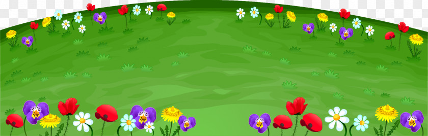Vector Hand Painted Grass Lawn Meadow Euclidean PNG
