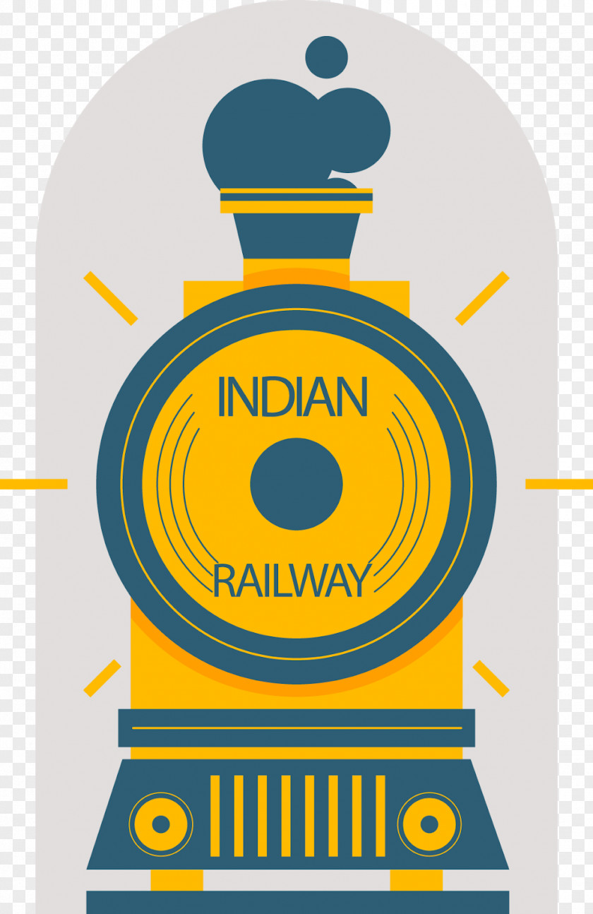 Indian Railway Brand Logo Illustration Product Yellow PNG