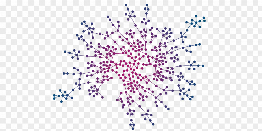 Line Point Art Tree Complex Network PNG