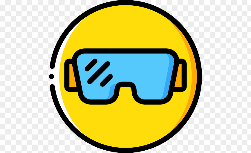 Smiley Goggles Sunglasses Line Clip Art PNG