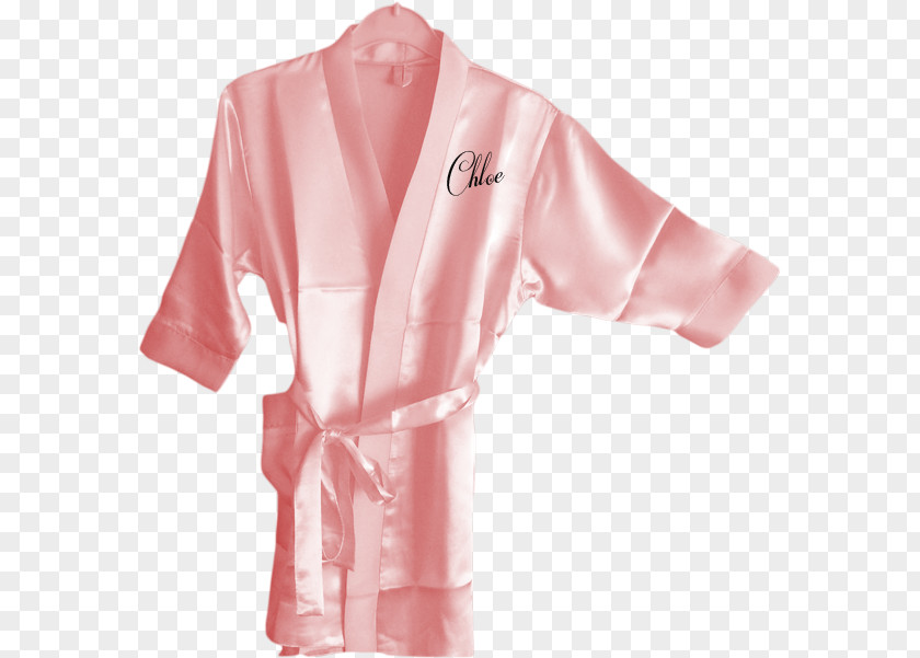 Bridesmaid Font Robe Dobok Sleeve Pajamas Costume PNG