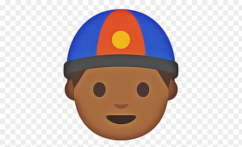 Hard Hat Smile Emoji PNG