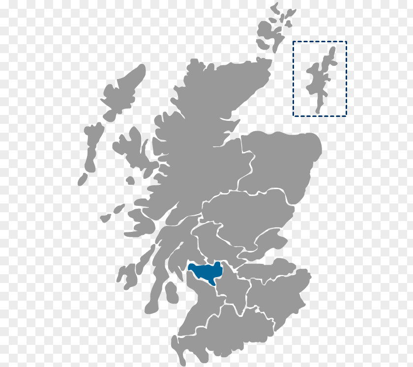 Map Scotland British Isles Vector PNG