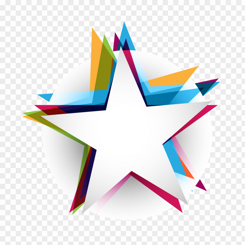 Abstract Colorful Free Downloads Star Polygon PNG