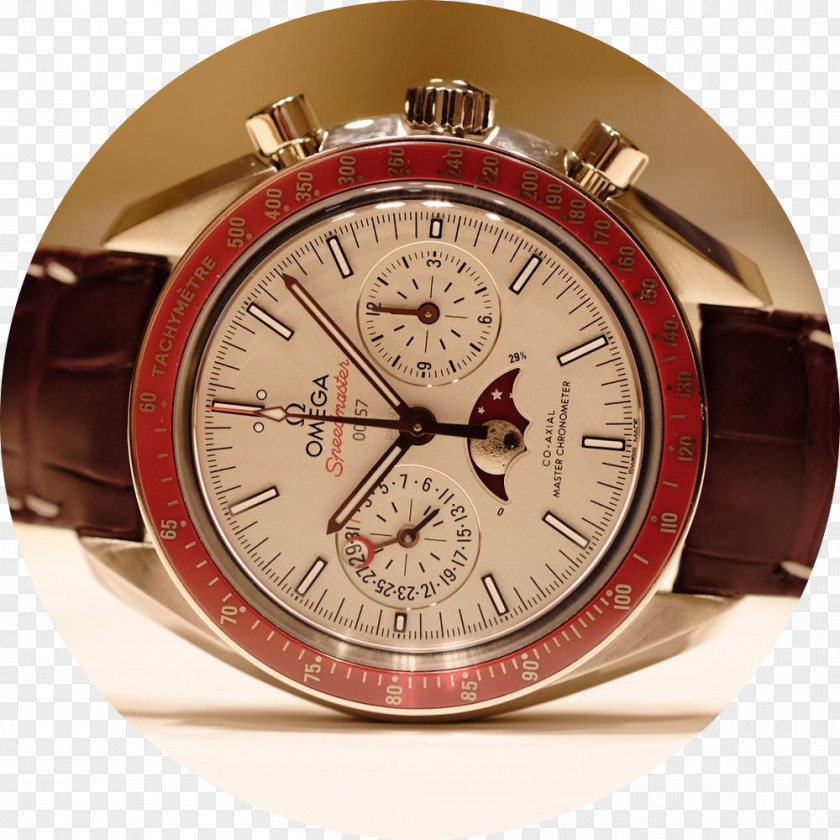 Chronometer Watch Omega Speedmaster SA Strap PNG