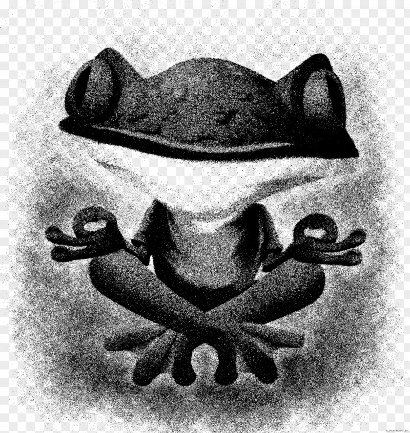 Frog Meditation Sticker Decal Clip Art PNG