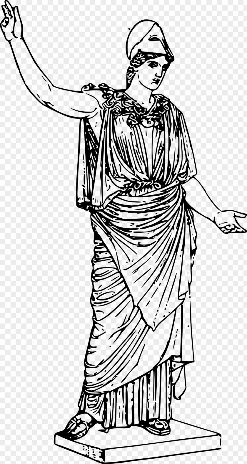 Goddess Athena Parthenos Clip Art PNG