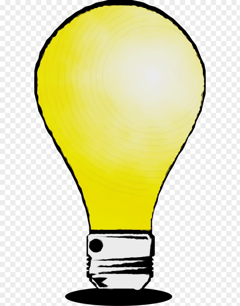 Light Bulb Yellow Incandescent LED Lamp Electric PNG