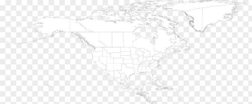 Map White Line Art Sketch PNG