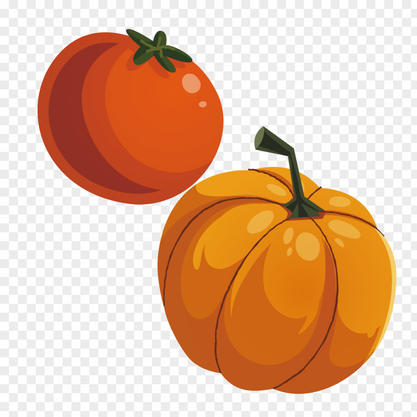 Pumpkin And Tomatoes Jack-o-lantern Calabaza Tomato Winter Squash PNG