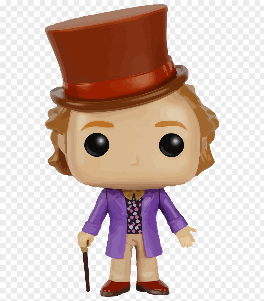 Charlie And The Chocolate Factory Bucket Willy Wonka Violet Beauregarde Funko Oompa Loompa PNG