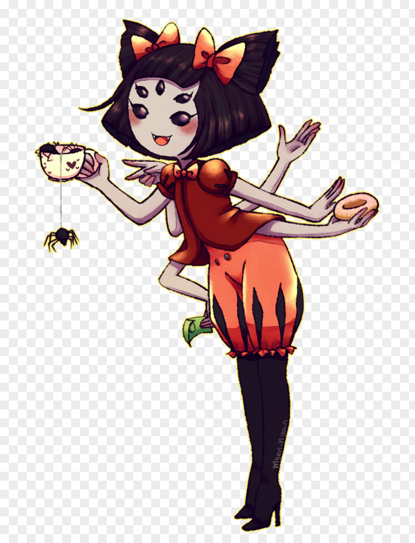 Little Miss Undertale Muffet Fiction PNG