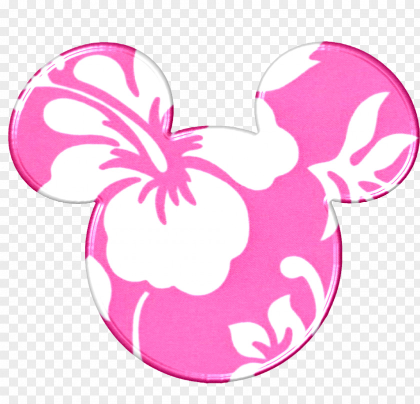 Minnie Mouse Head Sillouitte Mickey Hawaii Daisy Duck Clip Art PNG