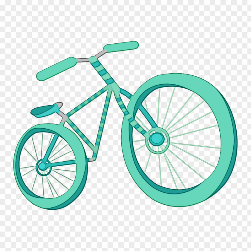 Bicycle Pedal Crankset Watercolor Background Frame PNG