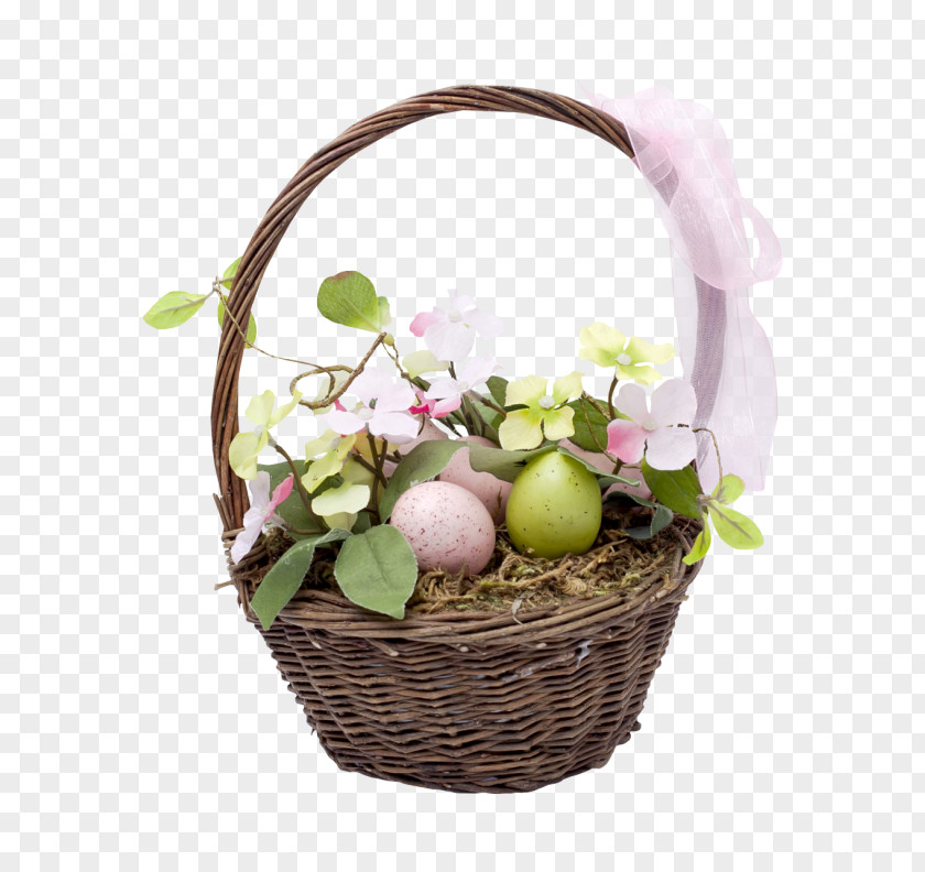 Easter Egg Basket PNG