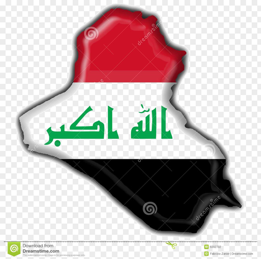 Flag Of Iraq Map Stock Photography PNG