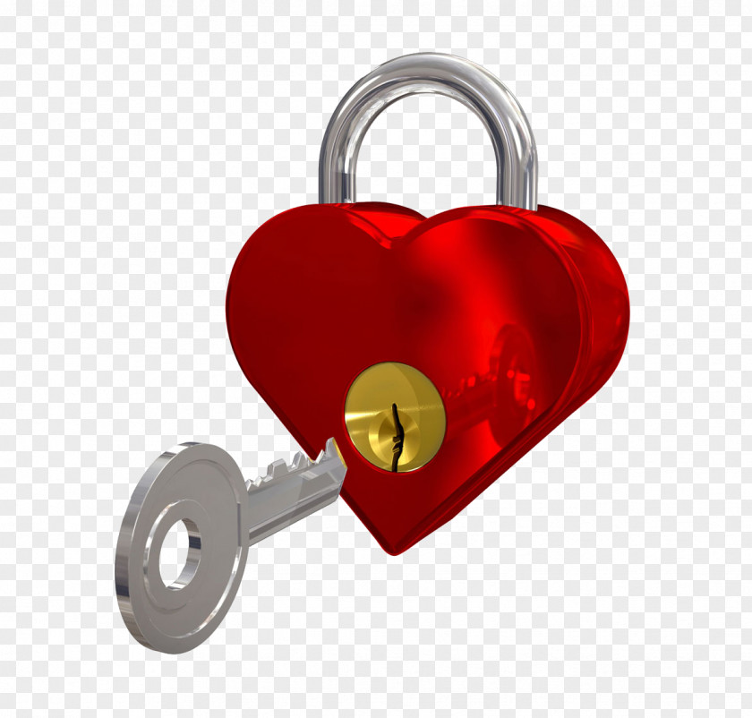 Heart-shaped Lock And Key Padlock Heart Photography PNG