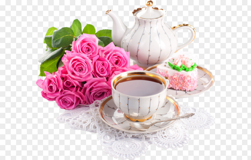 Tea Flowering Teapot Desktop Wallpaper PNG