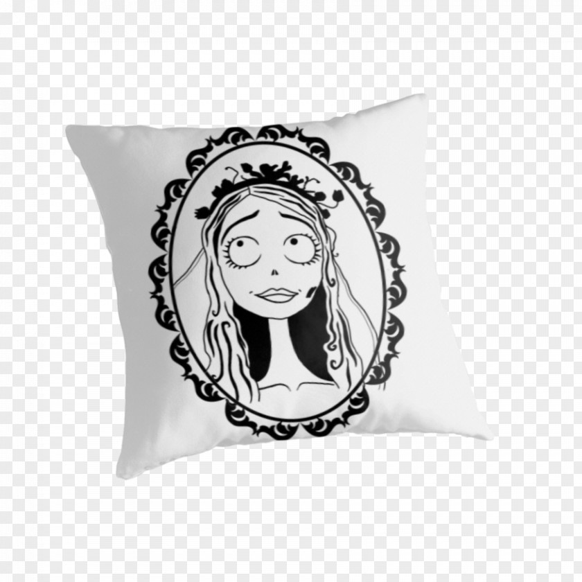 Corpse Bride Throw Pillows Cushion Art PNG