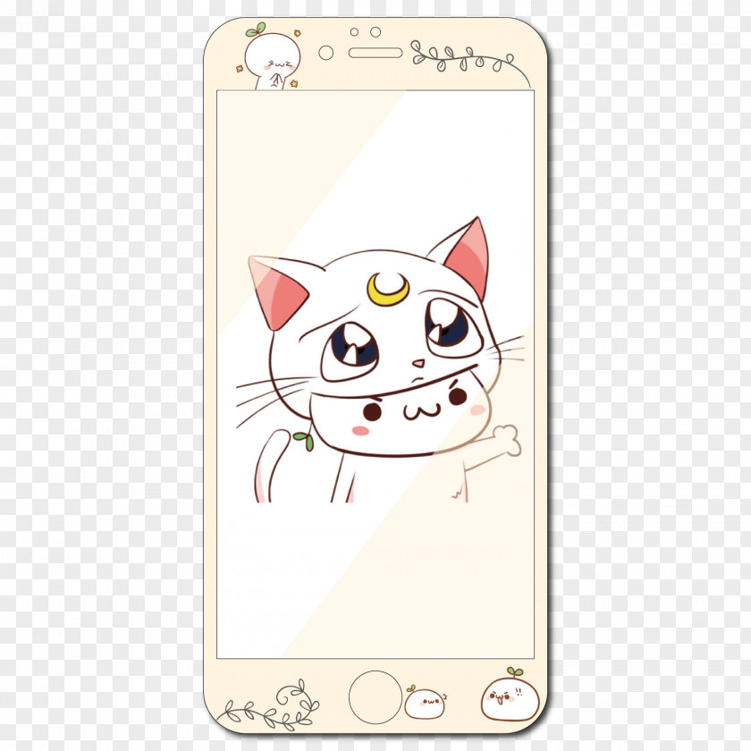 Cute Cat Phone Film Whiskers PNG