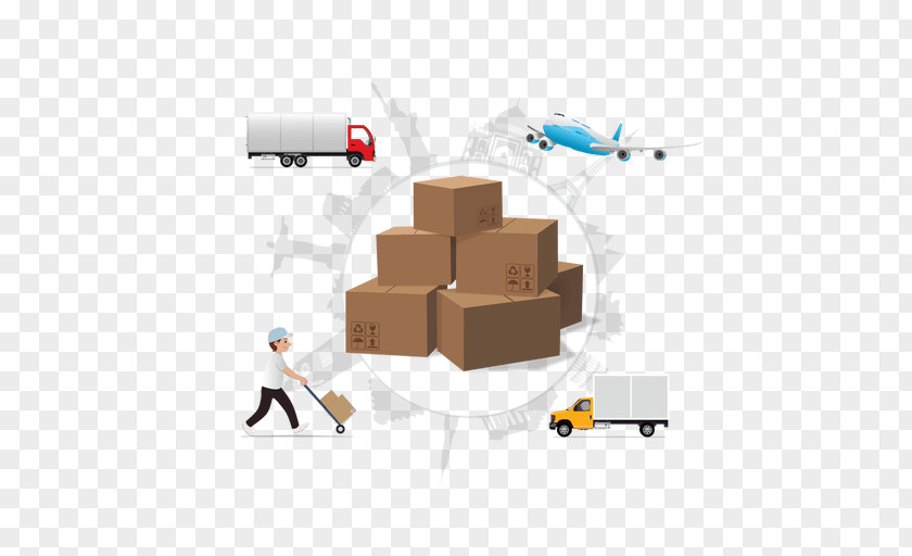 Infographic Vector Cardboard Box Cargo PNG