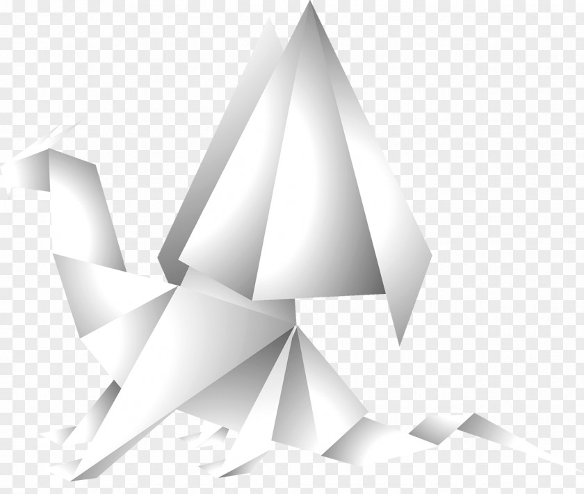 Origami Dinosaur Paper Triceratops PNG