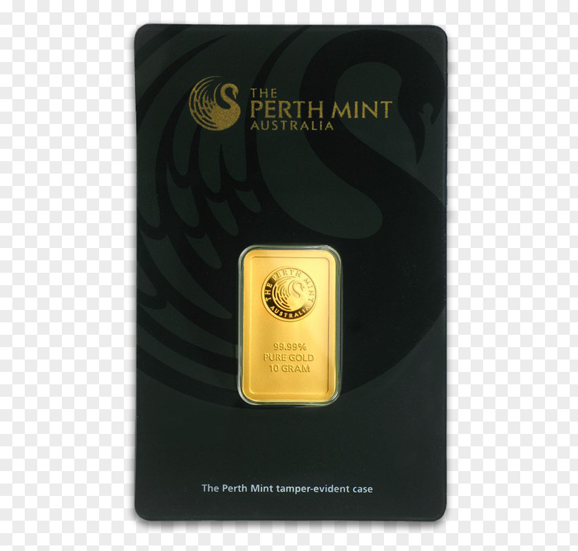 Perth Mint Gold Bar Bullion PNG