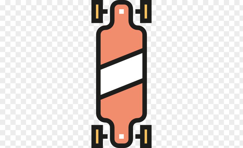 Pink Skateboard Sport Icon PNG
