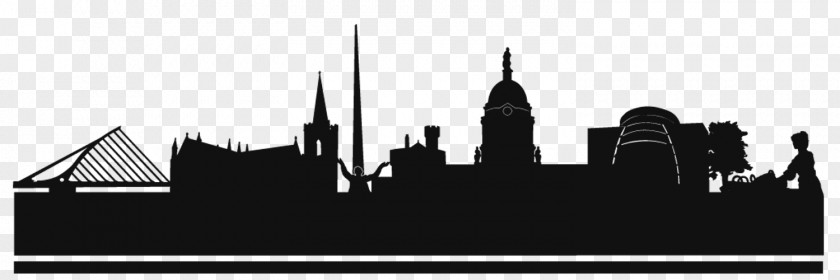 Silhouette Dublin Drawing Clip Art PNG