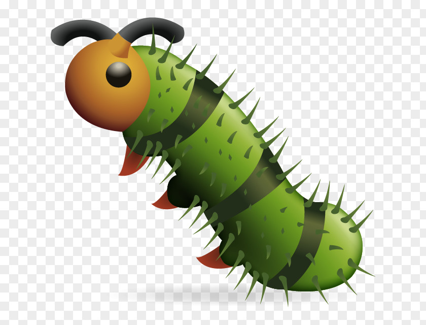 Bug Emoji IPhone Caterpillar PNG