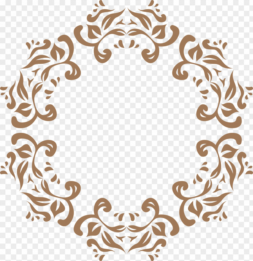 Coffee Colored Rattan Frame Computer File PNG