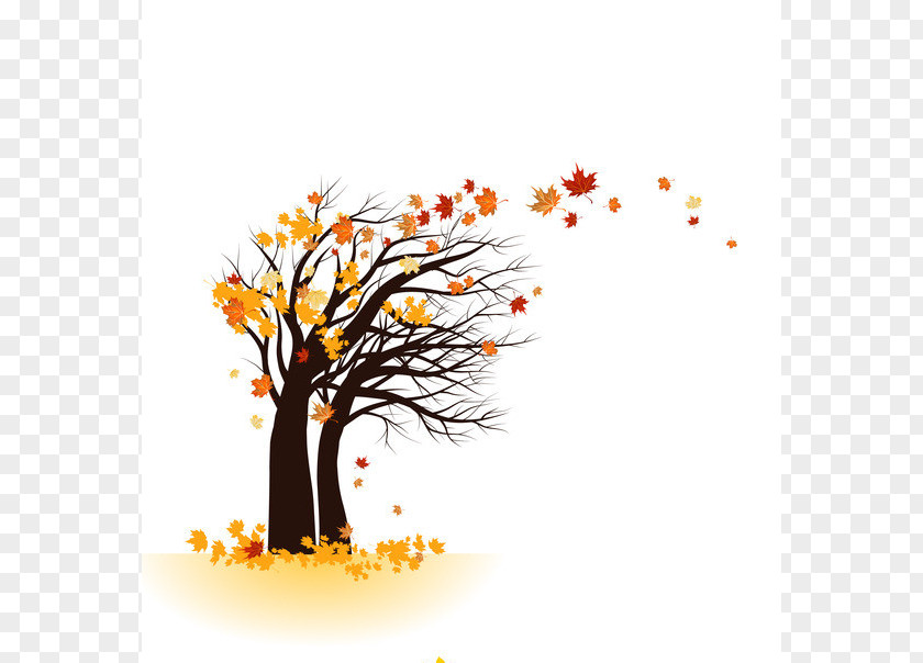 Falling Feathers Tree Clip Art PNG